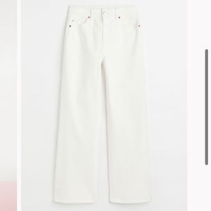 NWT Wide Leg Pants in White size 6